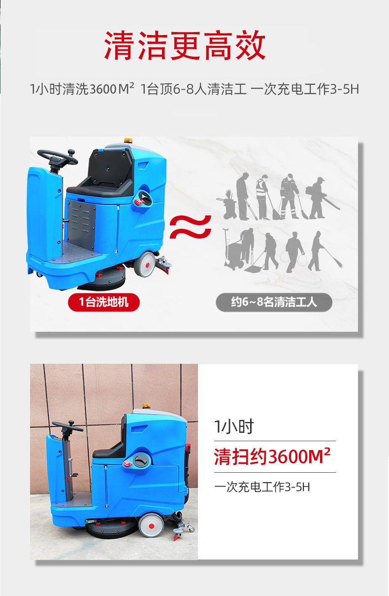 南阳驾驶式洗地机更适合用在高铁站